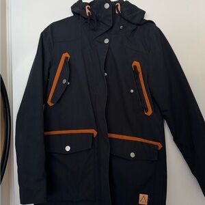 Black and Orange Ski Jacket